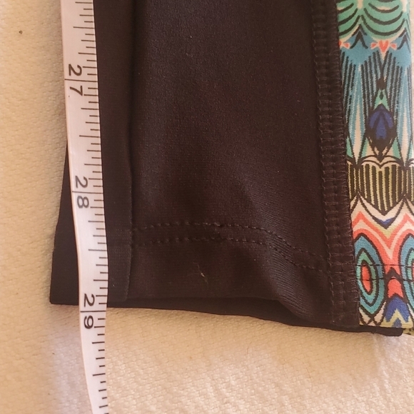 Next Aztek Colorful Pop Panel Black Yoga Sz. S Leggings - Picture 10 of 12